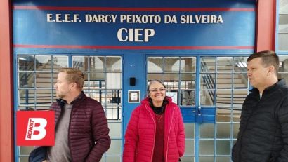 Após 5 anos de espera iniciam as obras no ginásio do CIEP em Cristal 