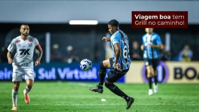 Grêmio leva gol no fim, empata com o Santos e frustra chance de vitória na Vila Belmiro