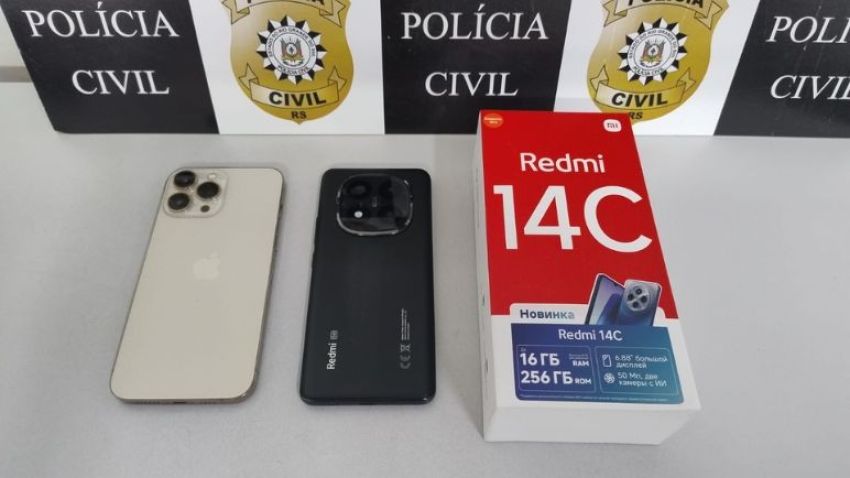 Operação Tela Limpa: Polícia de São Lourenço do Sul identifica autores de furto e apreende celulares