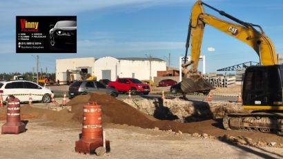 Em ritmo lento, obras de pavimentação avançam no centro de Cristal e preparam desvio para duplicação da BR-116