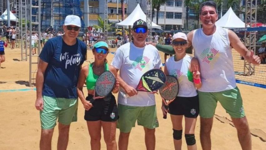 Atletas de Tapes brilham no Beach Tennis 2025 e conquistam títulos nacionais