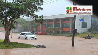 Chuvas intensas provocam alagamentos e transtornos em Camaquã nesta terça-feira