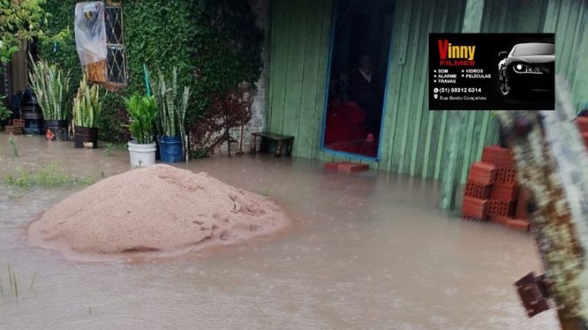 Vila Formosa, em Cristal, volta a sofrer com alagamentos apesar de intervenções