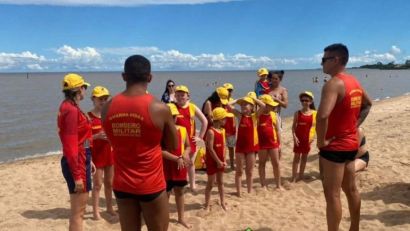 Projeto Guarda-Vidas Mirim leva educação preventiva a crianças e reforça segurança nas praias de Tapes