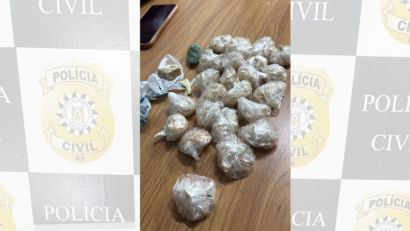 Mulher é presa com 78 gramas de crack em Tapes; droga renderia cerca de 500 pedras para o tráfico
