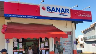 Sanar Farmácias inaugura nova unidade em Cristal neste sábado