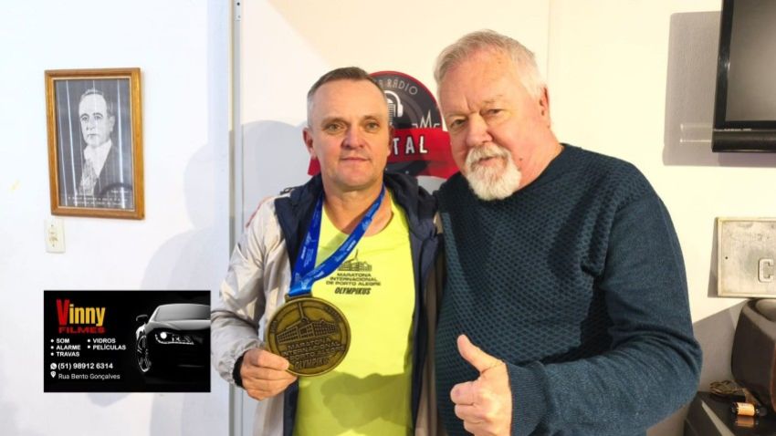 Cristal marca presença na Maratona Internacional de Porto Alegre com atleta Elizandro Spiering
