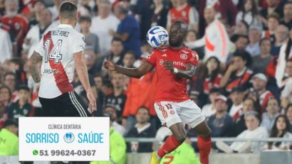 INTER SAI NA FRENTE, MAS LEVA VIRADA E PERDE PARA O RIVER PLATE POR 2 a 1