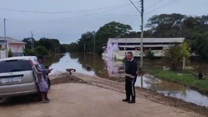 NÍVEL DO RIO CAMAQUÃ COMEÇA A CEDER EM CRISTAL