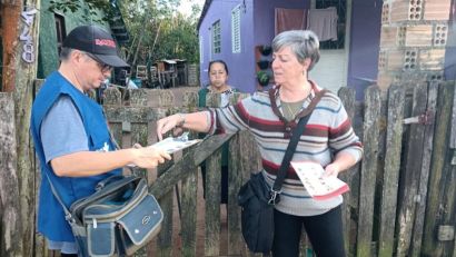 AGENTES DE SAÚDE INTENSIFICAM O COMBATE À DENGUE EM TAPES