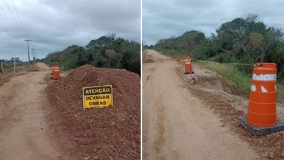 OBRAS DE RECUPERAÇÃO NA ESTRADA DO BANHADO, EM CAMAQUÃ, SERÃO REALIZADAS NESTA SEGUNDA-FEIRA (14)