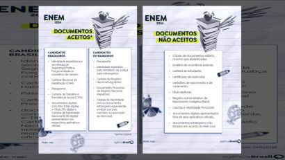 CONFIRA OS DOCUMENTOS QUE VOCÊ PRECISA LEVAR NOS DIAS DE PROVA DO ENEM
