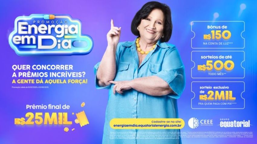 CEEE EQUATORIAL LANÇA PROMOÇÃO COM SORTEIOS MENSAIS E PRÊMIO FINAL DE R$ 25 MIL